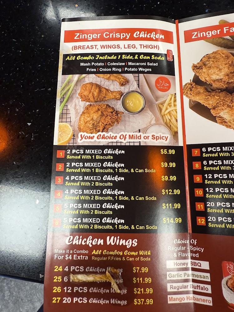 Zinger Halal Express Cheeseburger Combo